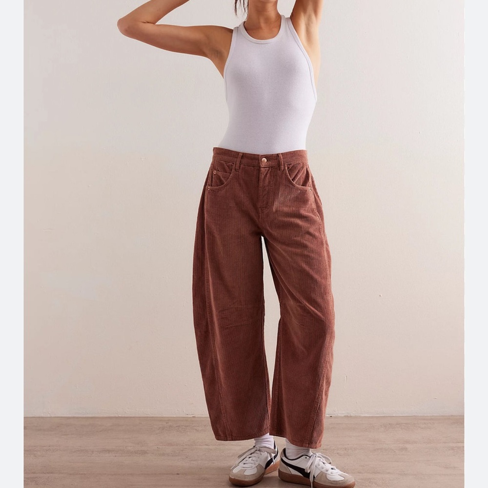 Free People Brown Corduroy Pants